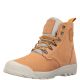 Palladium Pampatech Waterproof Hi Leather Boots 9 Amber Gold Silver Birch