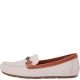 Patricia Nash Womens Trevi White Leather Loafers 9.5 M Affordable Designer Brands