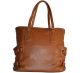 Rampage Side Buckle Brown Tote Handbag