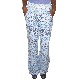 Rewash Juniors Printed Smocked-Waist Linen Pants Blue Xsmall