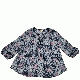 Style Co Lace-Up Peasant Top Tile Toss XLarge