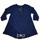 Style & Co Lace-Trim Peasant Top SC Royal Navy Medium
