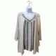 Style Co Embroidered Handkerchief-Hem Top Aerial Oatmeal XLarge Affordable Designer Brands
