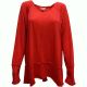 Style Co Raw-Edge Scoop-Neck Top Aurora Rose Large Affordable Designer Brands