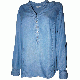 Style Co Denim Roll-Tab Tunic Top Sun Wash Small