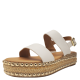 Seven Dials Womens Berenice Platform Espadrille Sandals Polyurethane White 7M Affordable Designer Brands