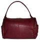 Steve Madden Blimone Medium Red Wine Satchel Handbag With Studs 