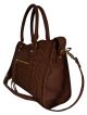 Steve Madden Bwhisky Woven Cognac Satchel Handbag