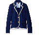 Tommy Hilfiger Girls Contrast-Trim Blazer Medium Navy