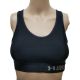 Under Armour HeatGear Mid-Impact Compression Sports Bra Black Small