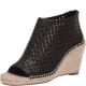 Vince Camuto Women's Lereena Espadrille Wedge Leather Sandal Black 7.5M from Affordable Designer Brands