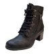 White Mountain Womens Outdoor Shoes Dorian Textile Lace Up Black Ankle Boots Black 8.5M from Affordable Designer Brands