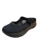 White Mountain Womens Shoes Fearles Fabric Slip On Clog Sandals 8.5M Black Affordable Designer Brands