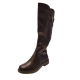White Mountain Womens Shoes Mediate Wide Calf Tall Boots 6.5W Dark Brown Affordable Designer Brands