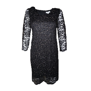 Charter Club Petite Metallic Lace Sheath Dress
