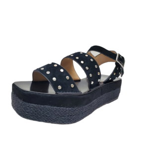 Charles David Women's Collection Madeira Sandals Suede Black 6.5 M from Affordable Designer Brands