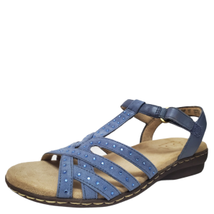 Naturalizer Soul Women's Brielle Sandals Leather Blue 8 M US 6 UK 38  EU from Affordable Designer Brands