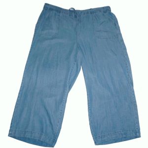 Style Co Cropped Wide-Leg Pants River Wash XLarge