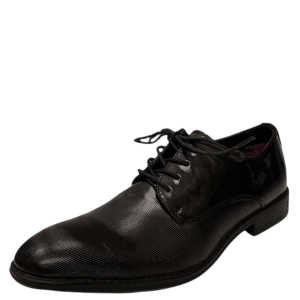 Steve Madden Mens Crakke Embossed Patent Oxford Black 8.5M from Affordable Designer Brands