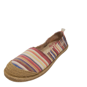 Sugar Womens Evermore Mini Stripe Fashion Espadrille Flats Fabric Nat Multi Stripe 7.5M from Affordable Designer Brands