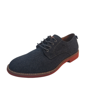 Tommy Hilfiger Men's Casual Shoes Garson Lace Up Oxfords 11.5M Gray Fabric Affordable Designer Brands
