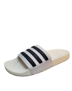 Adidas Comfort Shoes Adilette Boost Slip On Slide  Sandals Black White 7 from Affordable Designer Brands
