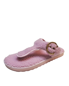 Coach Womens Shoes Hollie Slip On Sheep Fur Thong Sandals 10B Pale Pink from Affordable Designer Brands