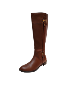 Karen Scott Womens Shoes Deliee Knee High Wide Calf Riding Boots Cognac 7.5M from Affordable Designer Brands