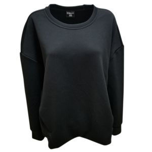 32 Degrees Drop-Shoulder Fleece Top Sweatshirt Black XLarge