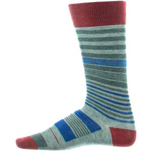 Alfani Mens Seamless Toe Stripes Dress Socks Multi 10-13