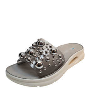 Aqua Womens Casual Shoes Allura Waterproof Slip On Wedge Slide Sandals 7M Grey Affordable Designer Brands