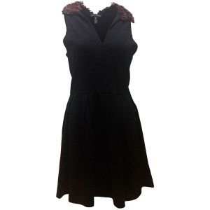 Aqua Women's Rosette Sleeveless Party Dress Black Medium Affordable Designer Brands
