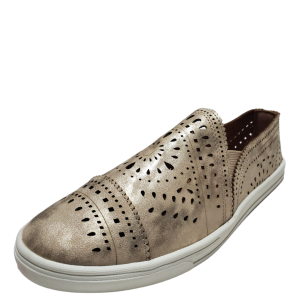 American Rag Women's Shannen Perforated Sneakers Platino Gold 6.5 M from Affordable Designer Brands