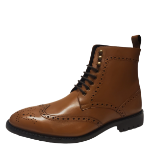 Anthony Veer Men's Dress Boots Grant Wingtip Boots Tan Brown 10.5D Affordable Designer Brands