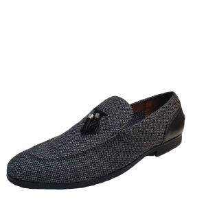 BAR III Men's  Casual Shoes Kingston Textile  Slip On Loafers 13M Grey Tweed from Affordable Designer Brands