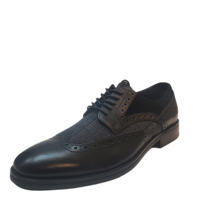 BAR III Mens Dress Shoes Oliver Leather Lace Up Oxfords 9.5M Black from Affordable Designer Brands