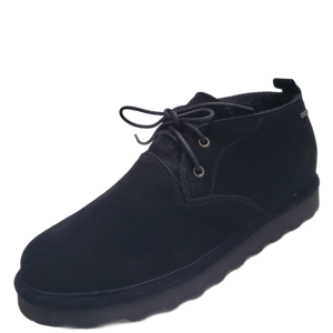 BEARPAW Men's Spencer Chukka Boots Suede Black 11M Affordable Designer Brands