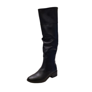 Bare Traps Women  Shoes Marcella PU Leather Cushion Over the Knee Boots 7M Black from Affordable Designer Brands