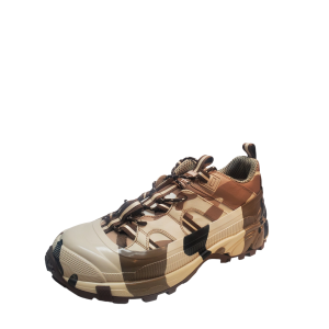 Burberry Mens  Shoes Authur Story 152 Italian Leather Sneakers  US9 EU42EG Brown Camouflage from Affordable Designer Brands