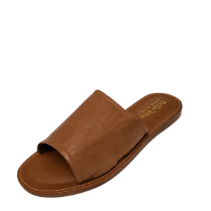Bella Vita Womens Ros-Italy Slide Sandals Whiskey Brown Italian Leather 7WW from Affordable Designer Brands