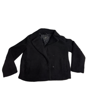 Collection B Womens Juniors' Faux-Fur Teddy Coat Black Medium Affordable Designer Brands