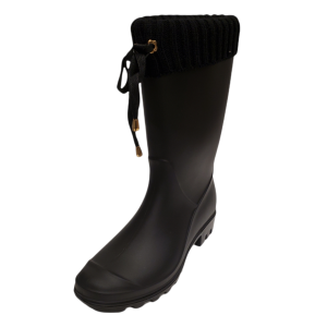 Charter Club Women's Camylla Rain Boots Black 6M from Affordable Designer Brands