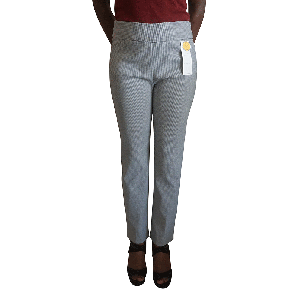 Charter Club Petite Houndstooth Straight-Leg Pull-On Trousers