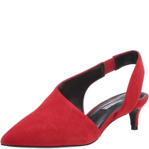 Charles David Collection Picasso Kidsuede Slingback Red Pumps 8 M from Affordable Designer Brands