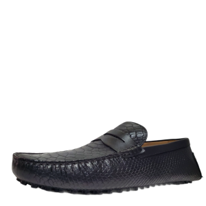 Carlos by Carlos Santana Mens Jorge Leather Loafers Black 11 D from Affordable Designer Brands