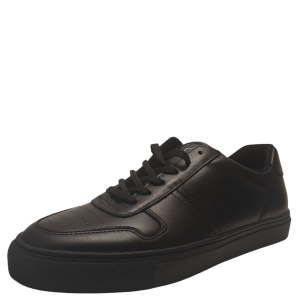 Calvin Klein Mens Alan Sneakers Leather Black 9.5M 42.5EU from Affordable Designer Brands