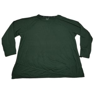 Calvin Klein Performance Plus Size Cross-Over Hem Top Sweatshirt Green 3X