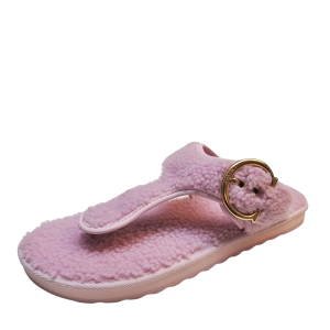 Coach Womens Shoes Hollie Slip On Sheep Fur Thong Sandals 10B Pale Pink from Affordable Designer Brands