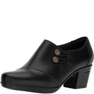Clarks Collection Women's Emslie Warren Booties Leather Black 6M from Affordable Designer Brands