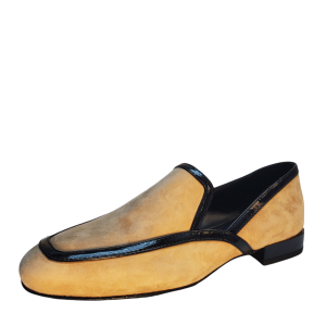Donald Pliner Women's Rezza Smoking Slip-On Loafers Leather Camel 8M Affordable Designer Brands